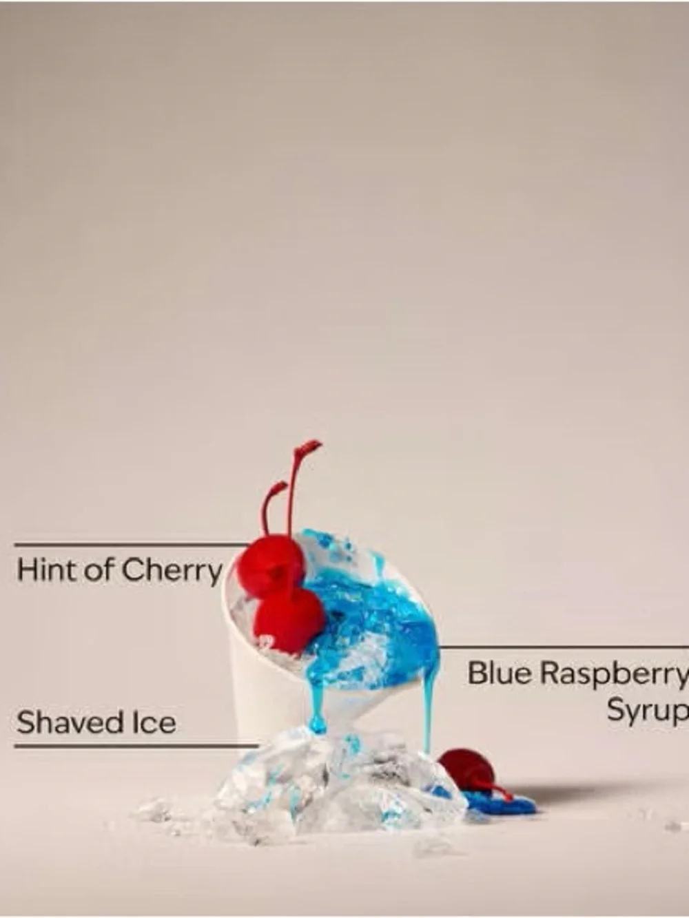 Bath & Body Works Blue Raspberry Snow Cone Layered Blue & Purple 3-Wick Candle - Picture 3 of 4